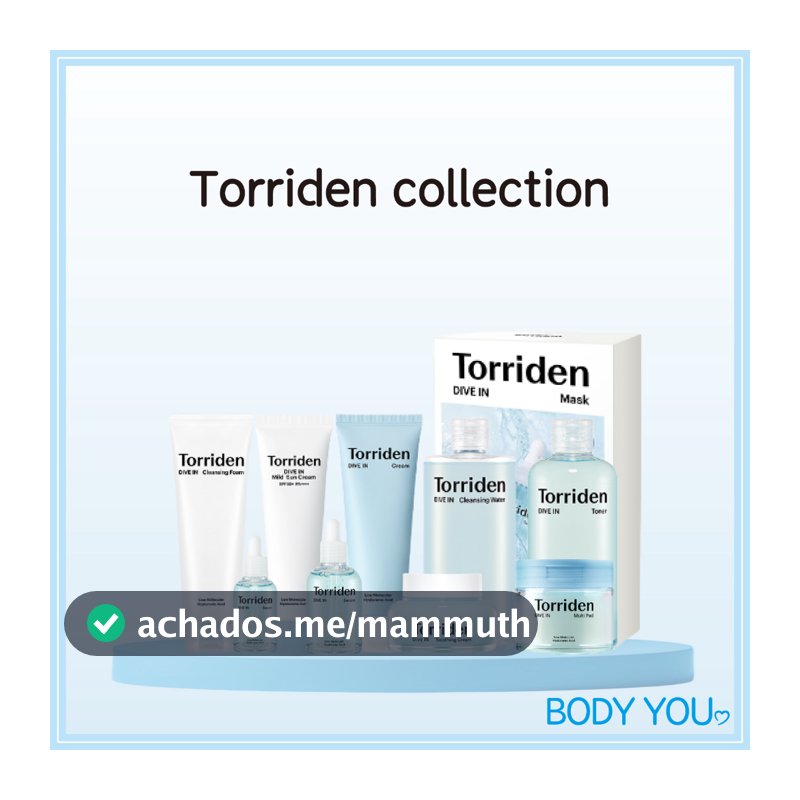 [Torriden] DIVE IN Toner De Coleta De Ácido Hialurônico Baixo Molecular , Creme Calmante , Soro , Pacote De Máscara , Es