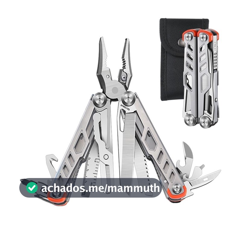 13 EM 1 Alicate Multifuncional Inox - Faca + Serra para Camping Montanhismo, Ferramenta EDC Portátil