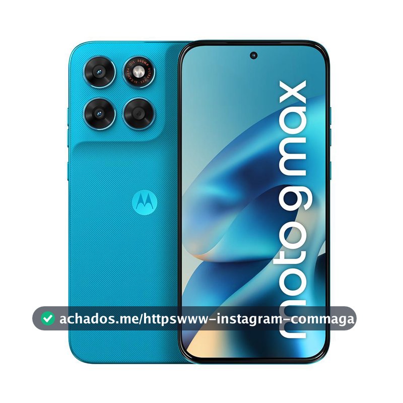 Smartphone Motorola Moto G Max 5G 256GB 8GB RAM Câmera Principal 200MP + 8MP Câmera Frontal 32MP 6.8" 5200mAh Azul Claro