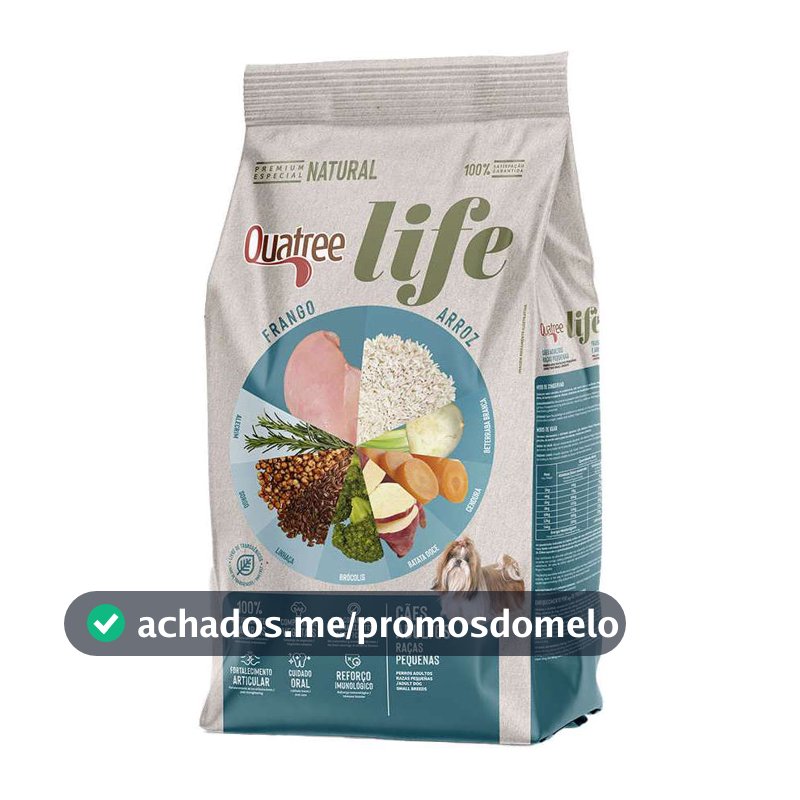 Ração Quatree Life Adulto Raças Pequenas Frango 10,1 kg