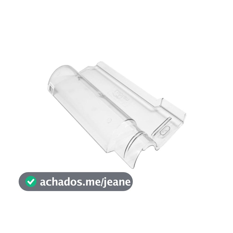 10 Telhas Portuguesa Transparente Injetada 40,5x21cm Premium Clean