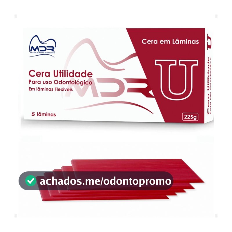 Cera De Utilidade 5 Lâminas Moldagem Modelagem Dental - Mdr