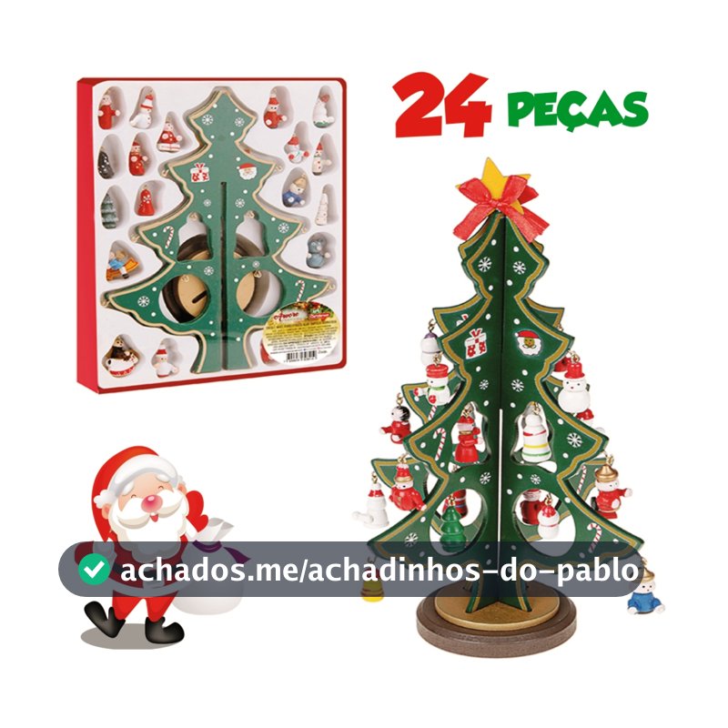 Natal - Árvore de Natal em Madeira para Montar - 04 Modelos