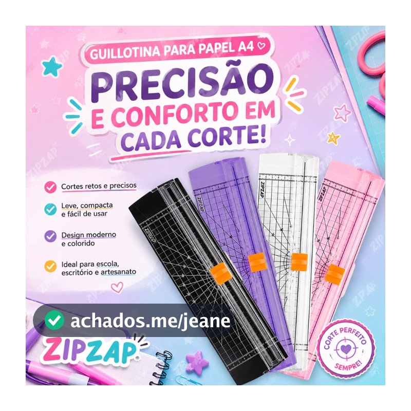 Guilhotina Cortador De Papel A4 Portátil Fácil Manuseio Escritório Lâmina para álbum de recortes