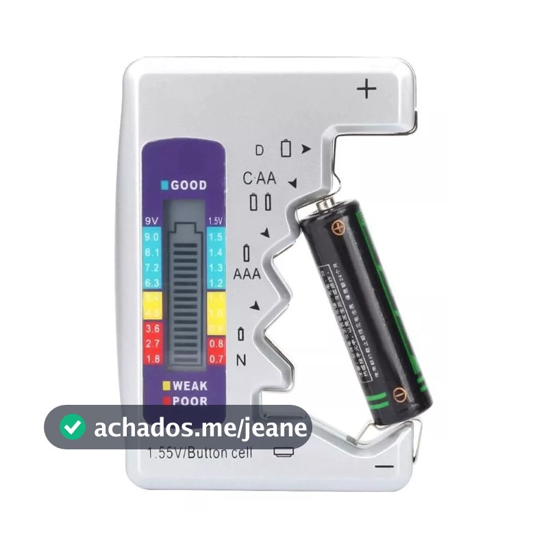 Testador Pilha Bateria Com Mostrador Digital