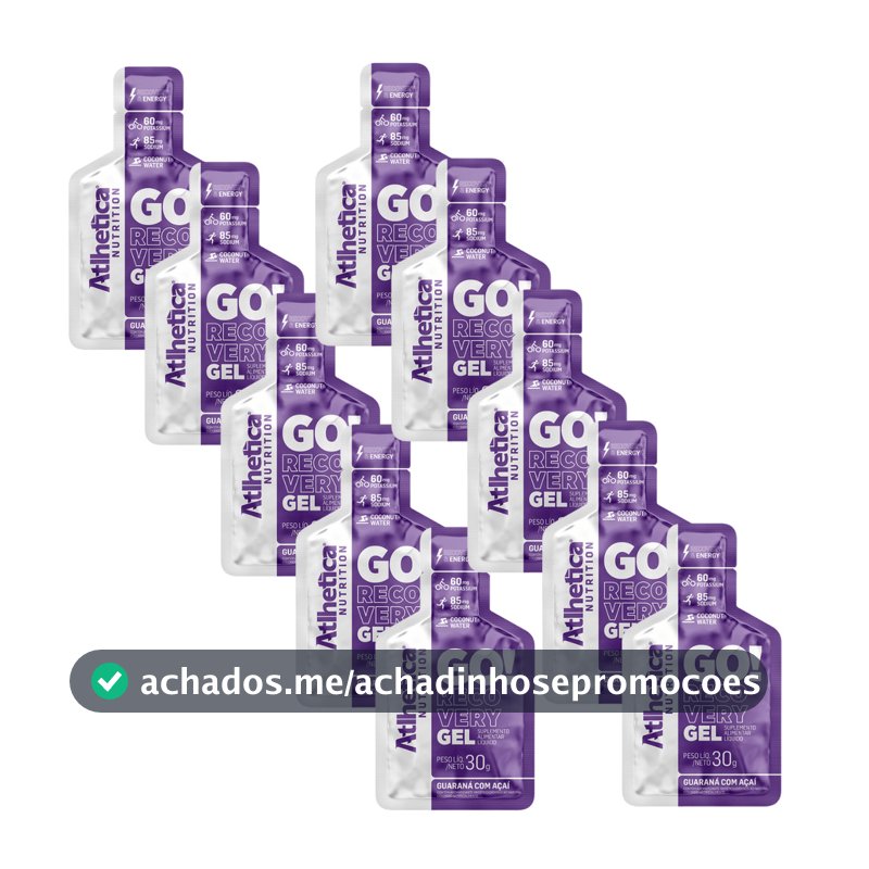 Gel Carb Go Recovery Atlhetica Energia Endurance Cx 10x30g