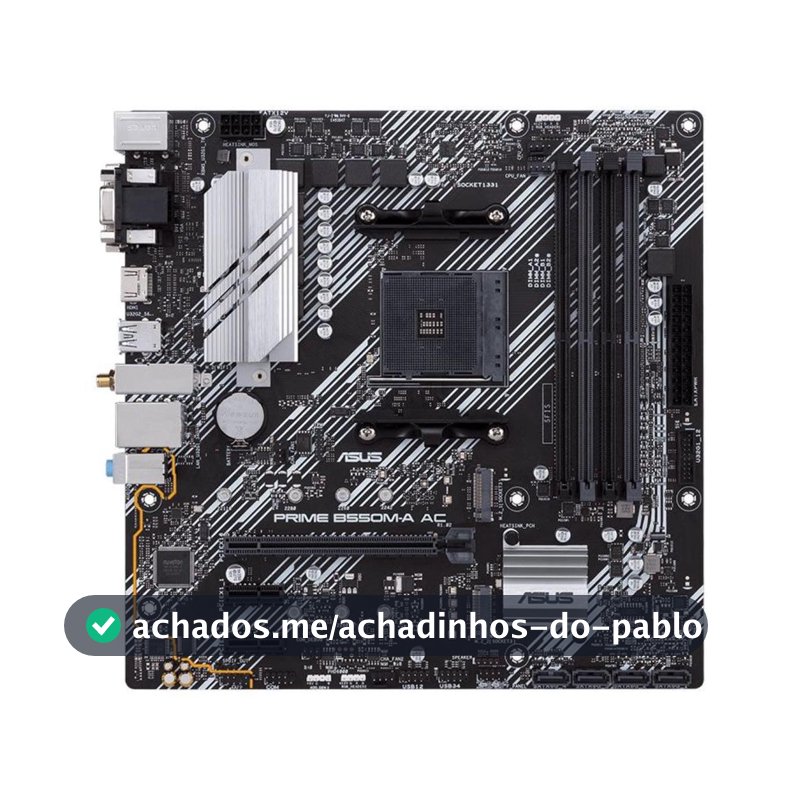 Placa Mãe Asus Prime B550M-A AC - 90MB15K0-M0EAY0