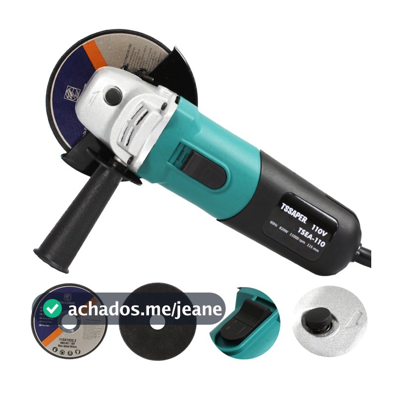 Esmerilhadeira Lixadeira Angular 820w 115mm 4.1/2 11000rpm Tssaper modelo TSEA