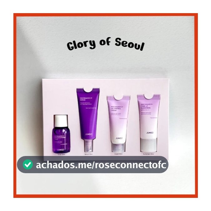 JUMISO Niacinamide Trial Kit ( Toner 20ml, 20 Serum 20ml, Oil Control cream 20ml, Sunscreen 20ml )
