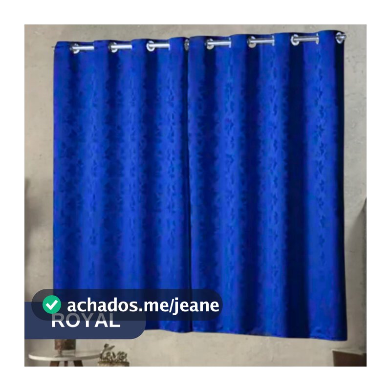 Cortina Jacquard 2,00x1,30 - Elegante Minimalista Estilosa p/ Sala Quarto Escritório