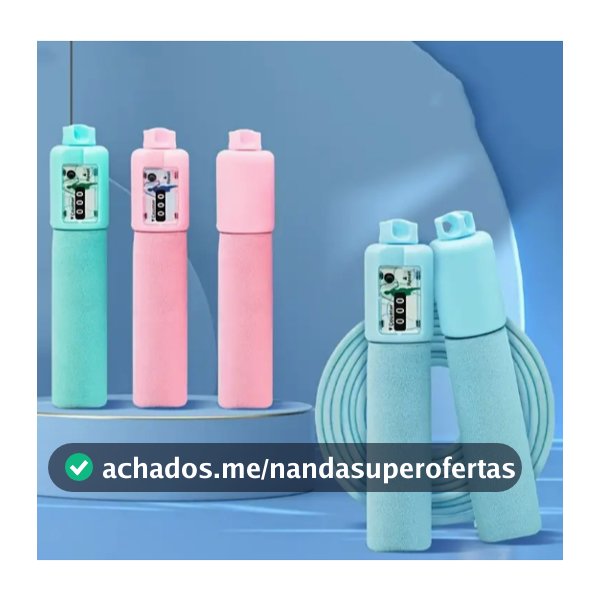 Corda de pular com contador, ajustável, adequada para fitness, treino, exercício e perda de peso