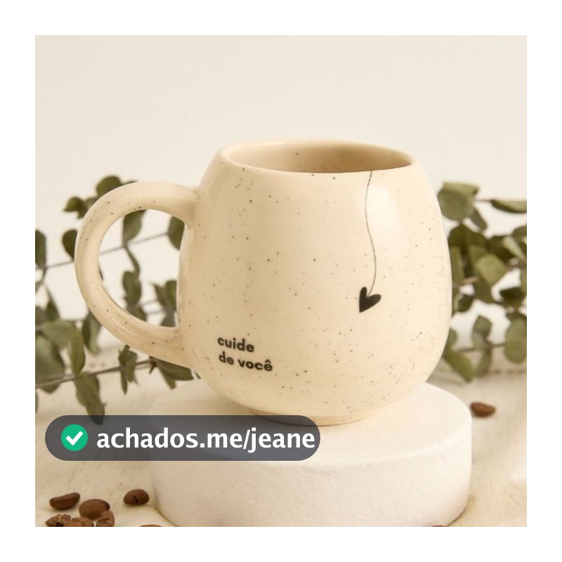 Caneca Diferenciada Oval Bojuda Artesanal MOON FRASES 300ml Cerâmica Presente Xícara Grande Moon