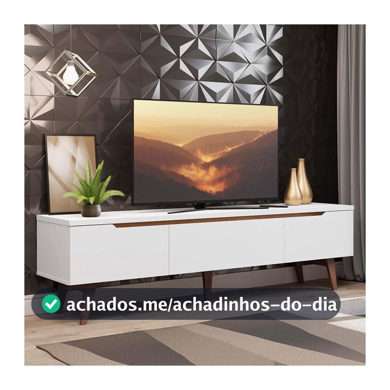Rack para TV até 75 Polegadas Madesa Reims 2 Portas 1 Gaveta