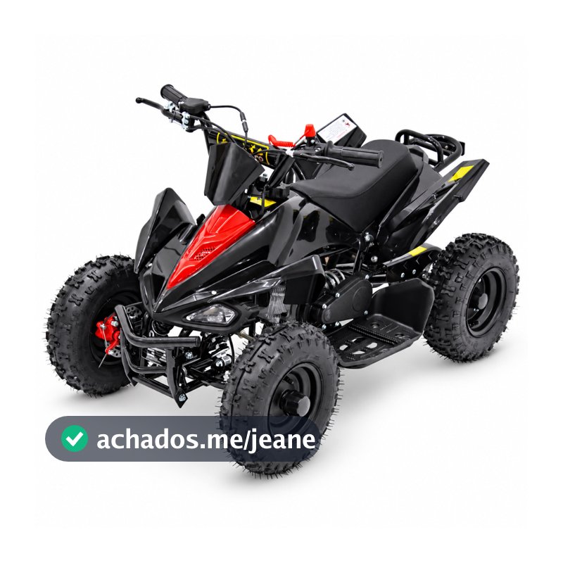Mini Quadriciclo Gasolina ATV 2020 49cc 2 Tempos Freio a Disco TATV4920 - PretoVermelho