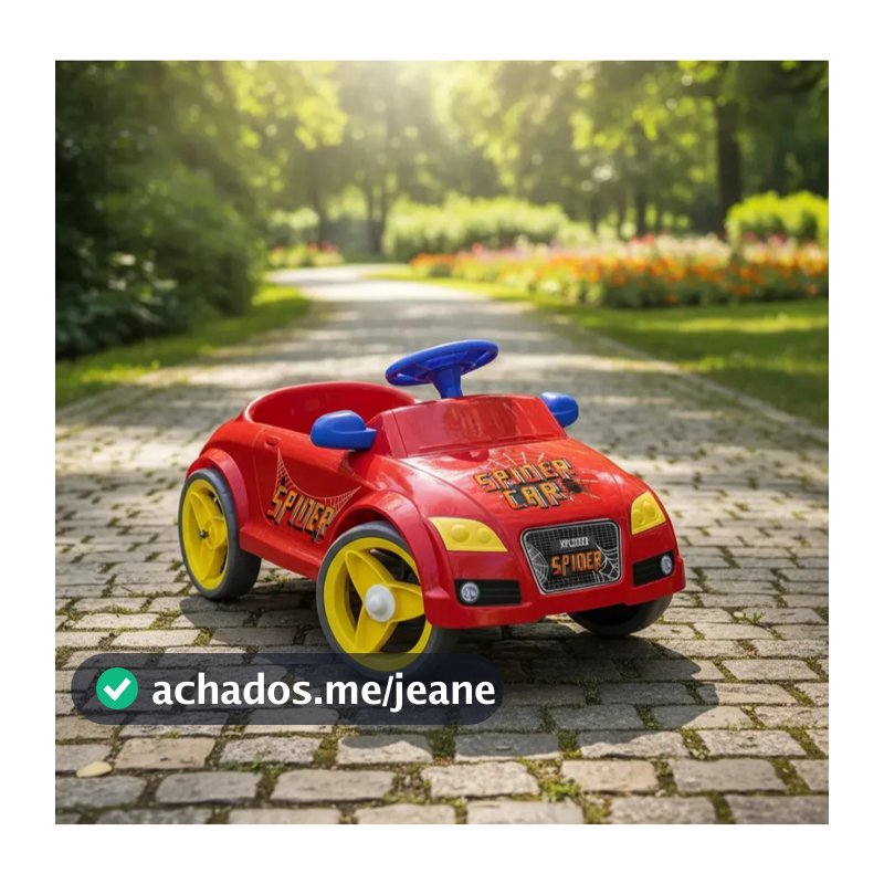 CARRINHO A PEDAL INFANTIL DE PASSEIO CARRO ATT HOMEPLAY BRINQUEDO COM CAPACETE