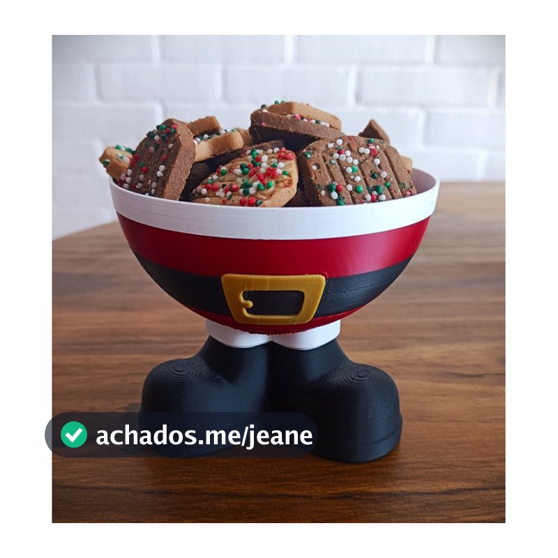 Tigela de Natal Enfeite de mesa.