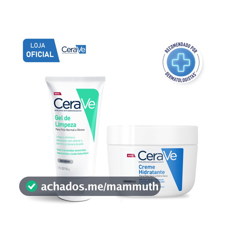 Kit CeraVe Gel de Limpeza Facial 150g + Creme Hidratante Corporal 85g
