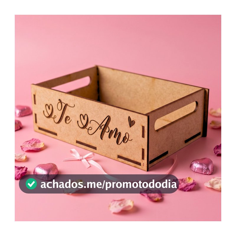 kit 10 und Bandeja Cesta Mdf 10x15 Embalagem Dia Dos Namorados