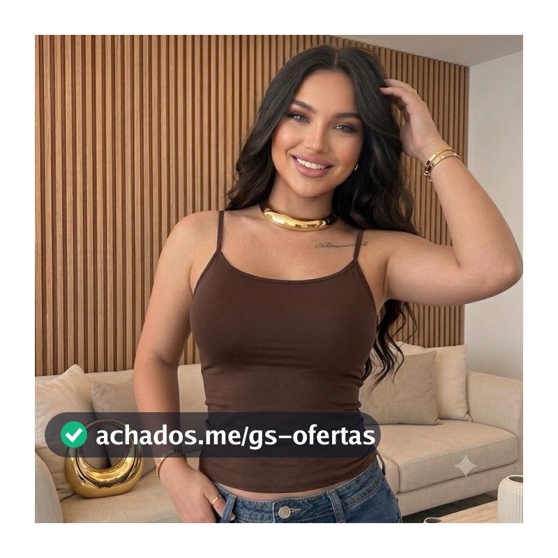 Blusa Regata Alcinha Casual Verão Confortável Suplex Poliamida Com Forro