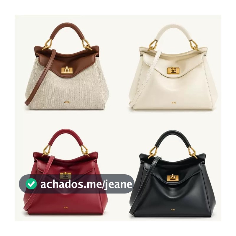 Lucia Lock Bolsa De Viagem Crossbody Commuter All-Match Ombro Pequena Quadrada Feminina