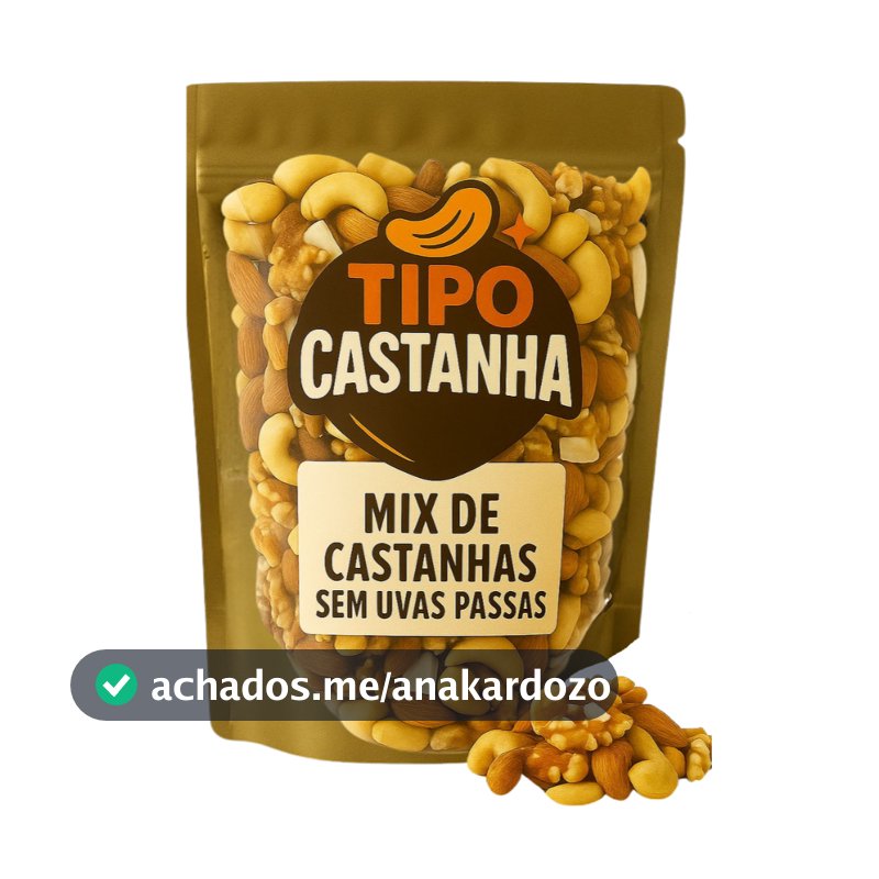 Mix de castanhas sem uva passa 2 QUILOS 1 QUILO 500 GRAMAS/CASTANHA DO PARA/CASTANHA DE CAJU/NOZES/AMÊNDOA