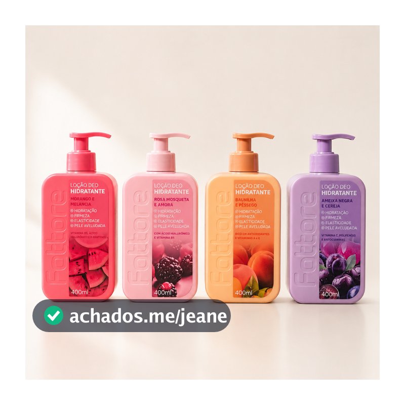 Loção Deo Hidratante Fattore 400ml – Hidrata, Protege e Perfuma