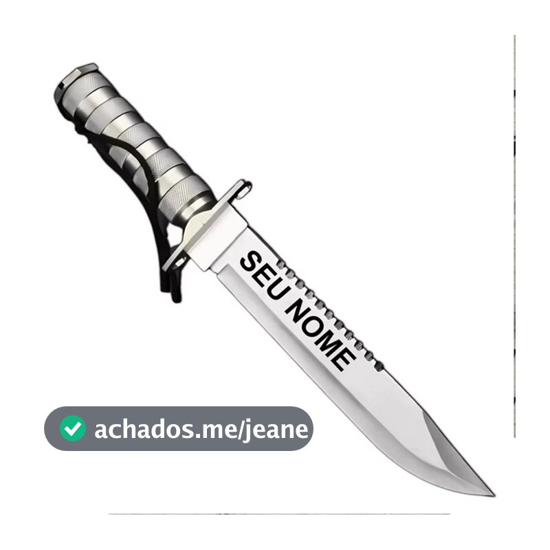 Faca Tática Rambo Sobrevivência Personalizada C/bússola E Nf