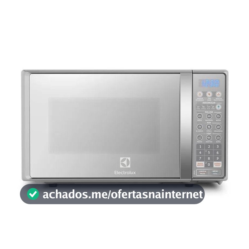 Micro-ondas Electrolux 20L cor Inox Espelhado com Função Tira Odor (MT30S)
