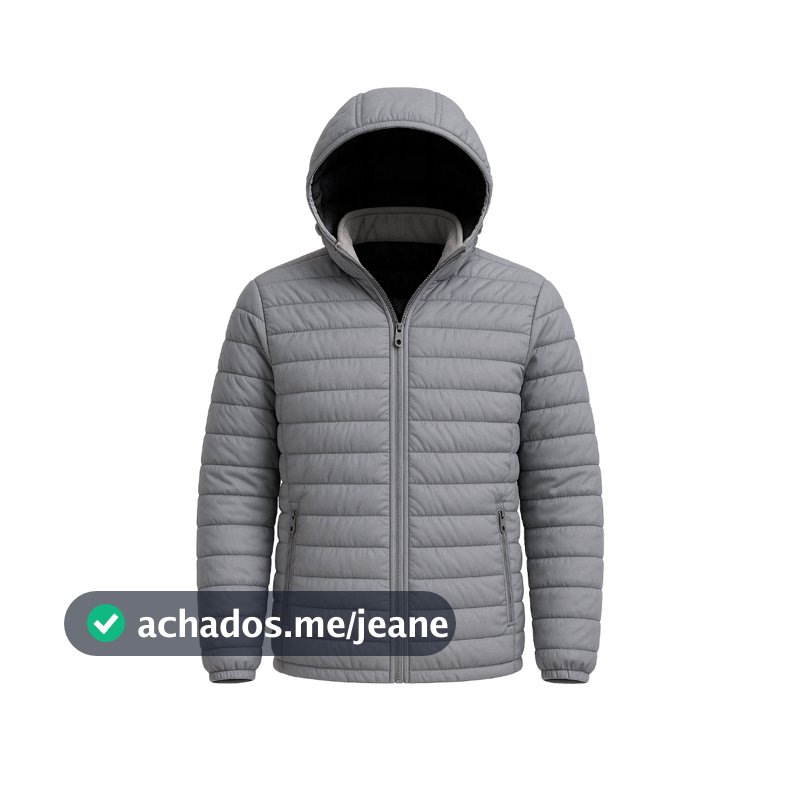 Casaco Jaqueta Masculina Puffer Impermeável Com Capuz