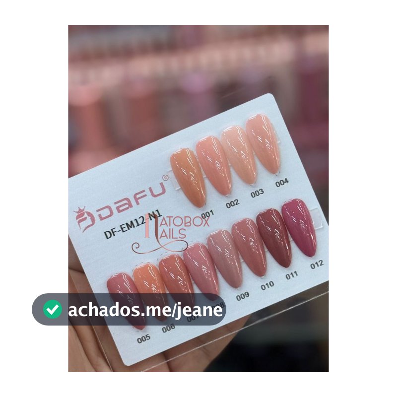 Kit 12 Esmaltes em Gel Tons Nude Dafu