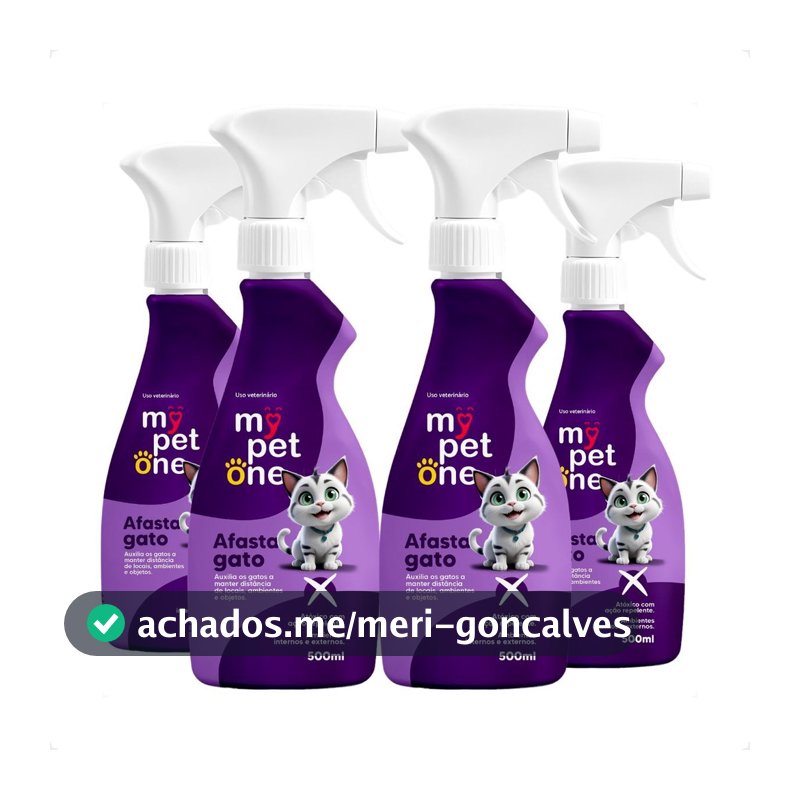 Kit 4 Afasta Gato Mypetone - 500mL