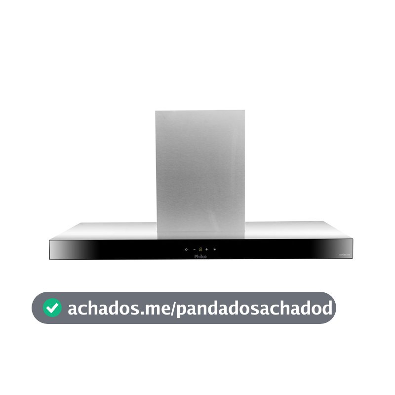 Coifa de Teto Philco 90cm Inox 6 Bocas Painel Touch PCO90I