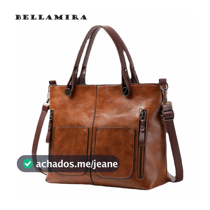 Sacola Feminina De Grande Capacidade Vintage Crossbody Bolsa Maleta De Trabalho Multifuncional Bolsa De Ombro