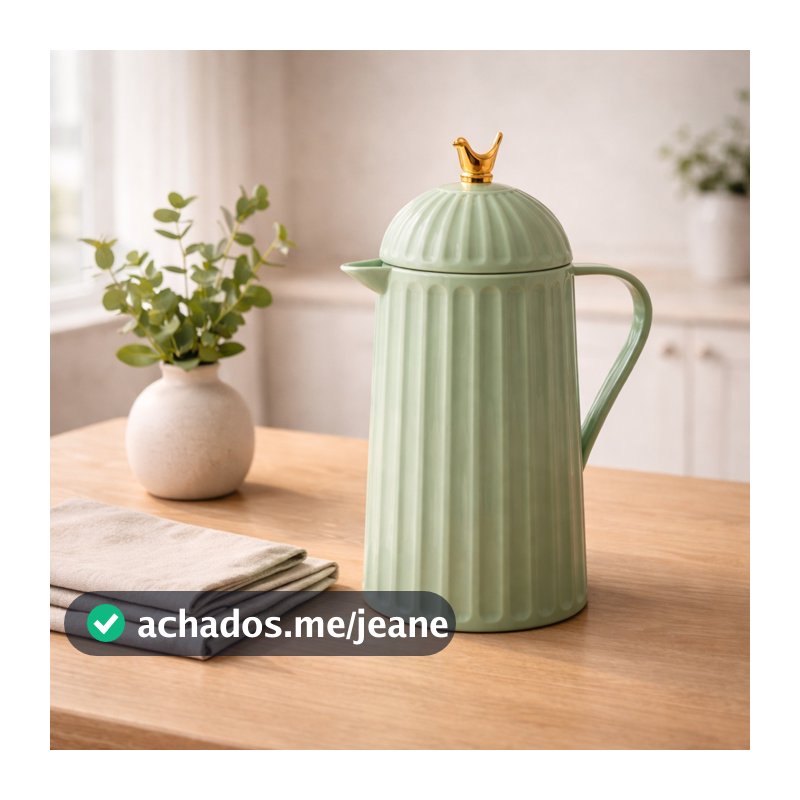Garrafa Térmica Bird Menta de 600ml de Plástico - Wolff
