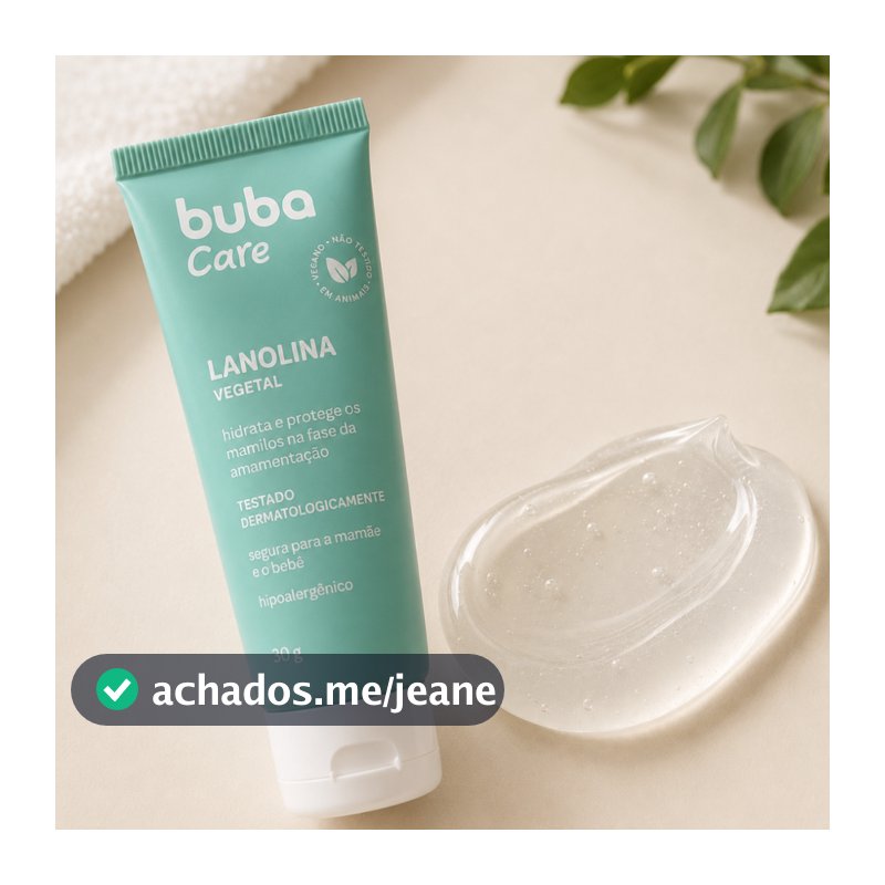 Lanolina Vegetal Buba Care Pomada Hidratante Amamentação 30g