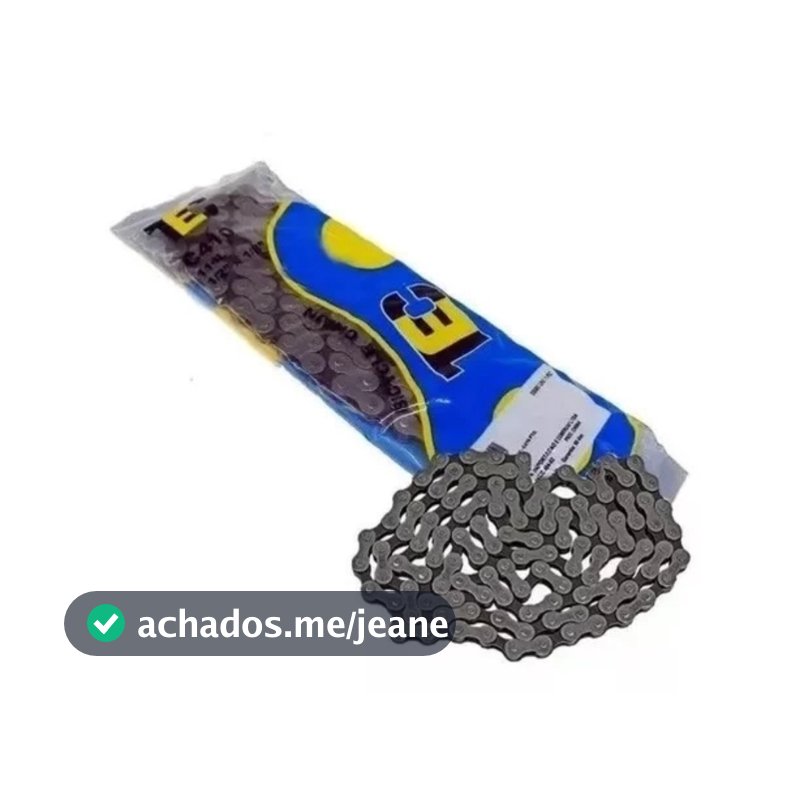 Corrente Grossa Para Bicicleta Bike Sem Marcha 114 Elos Tec Mtb Poti Bmx Barra Forte