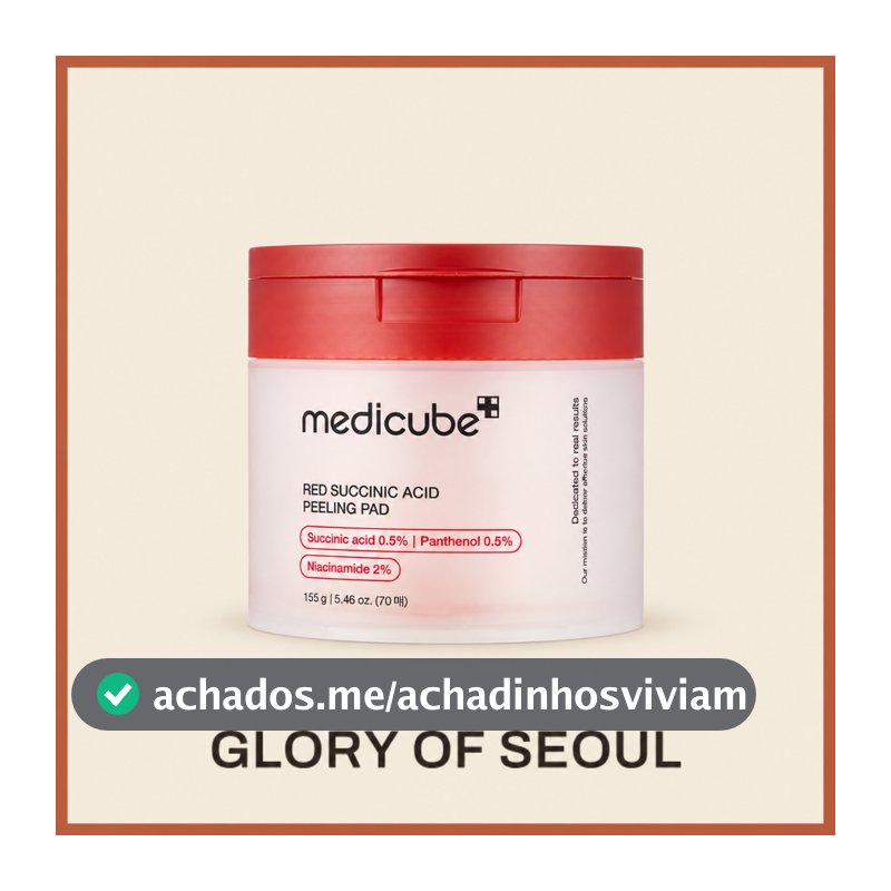 MEDICUBE Red Succinic Acid Peeling Pad, 155g (70 sheets)