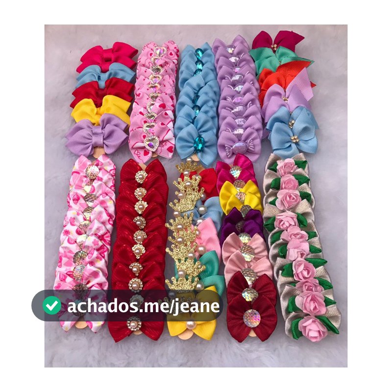 Kit de Laços Pet Para Fêmea com 10,20 e 30 unidades Banho e Tosa Pet Shop