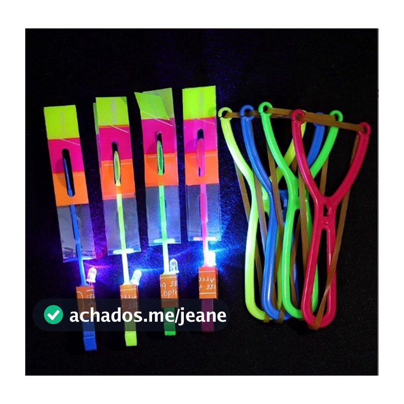 Kit 6/10 E 20 e 30 Avatar Voador De Led Com Estilingue Foguete Helicóptero Brinquedo de Criança