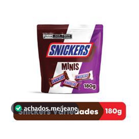 Chocolate Snickers Variedades Minis 180g
