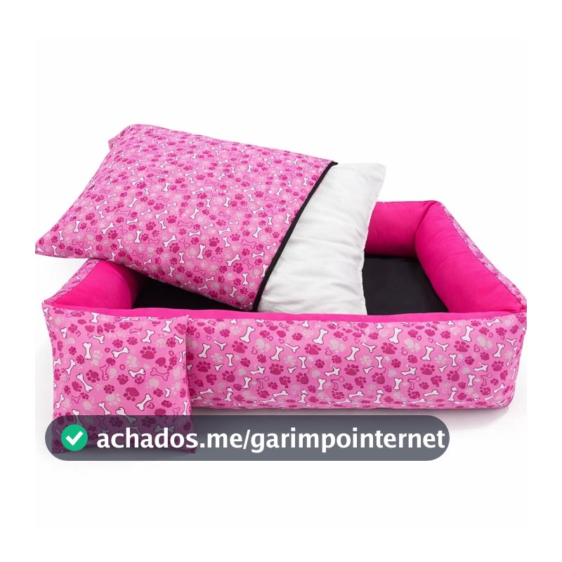 Cama Pet Para cachorros Sendo elá 100% LAVAVEL Que Facilita a Higiene Tamanho 80x60cm  Com Brinquedo