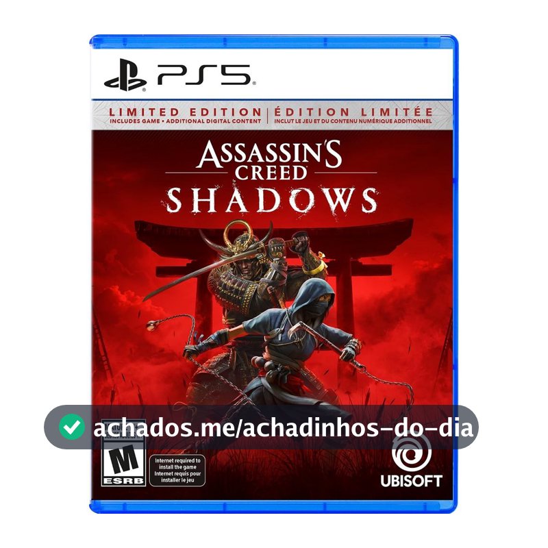 Assassins Creed Shadows Limited Edition PS5 Midia Fisica