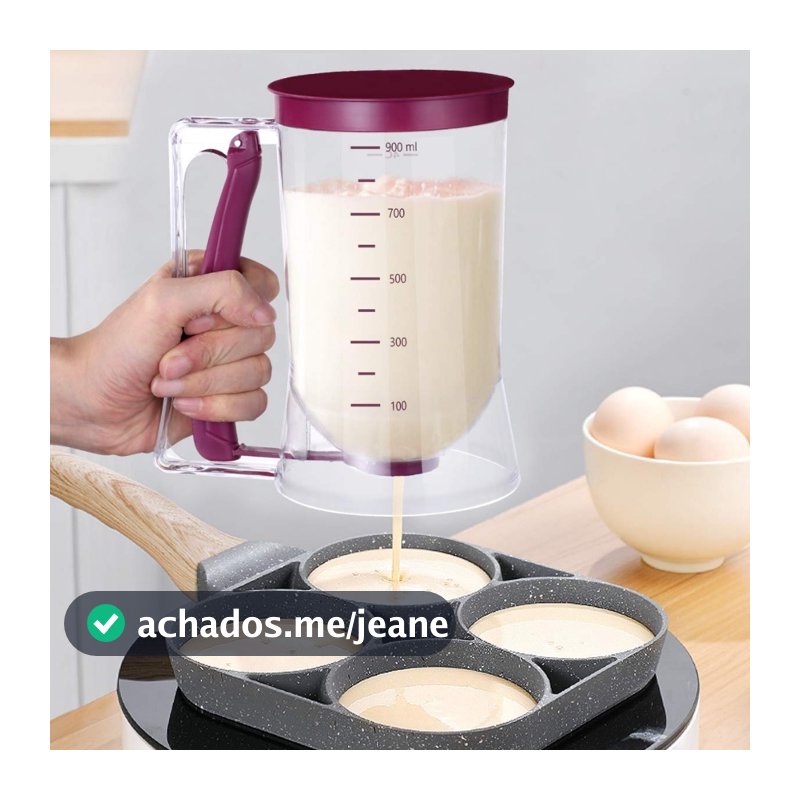 Copo Dosador para Massas, Panquecas, Bolo e Cupcakes 900ml Durável
