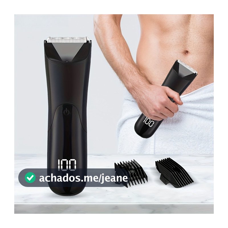 Máquina De Cortar Pelos  – À Prova D'água Com Luz LED E Suporte, Ideal Para Virilha, Peito E Axilas