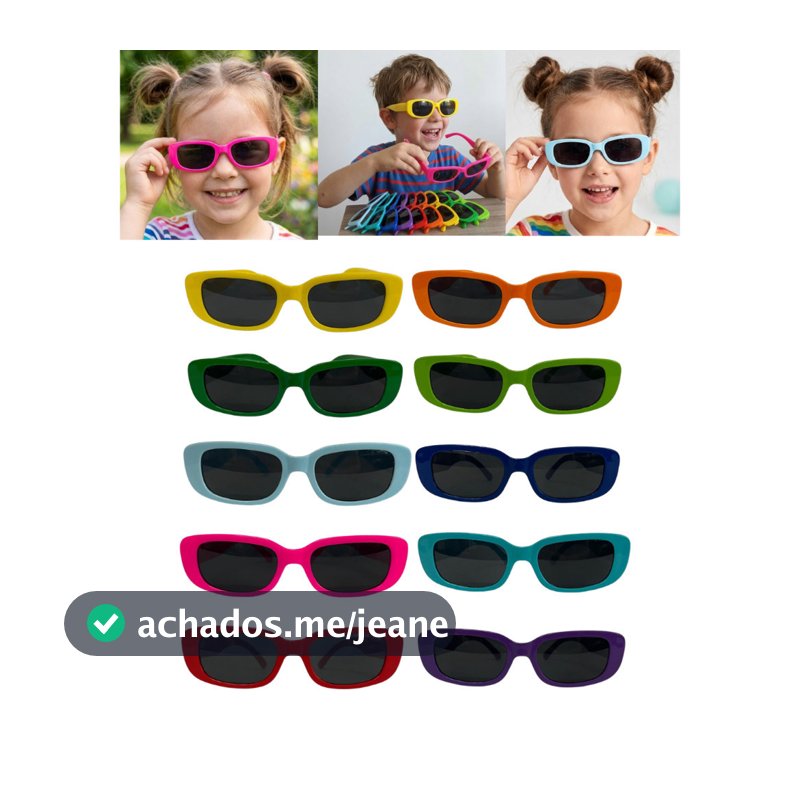 Kit 30 Óculos Retro Infantil Festa Aniversário Criança Uv400 Colorido