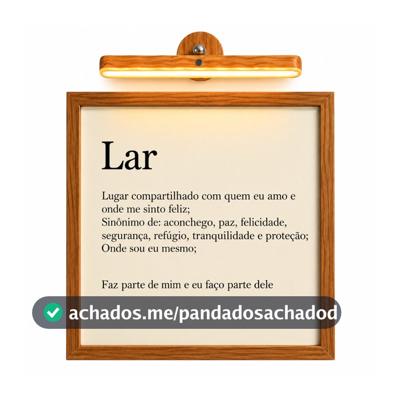 Quadro decorativo cobre caixa de luz com moldura Resinado 43x43 LAR lugar compartilhado sala/quarto/cozinha/decoração