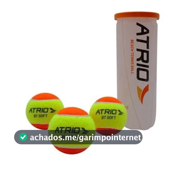 KIT ÁTRIO BOLAS BEACH TENNIS COM 3 UNIDADES