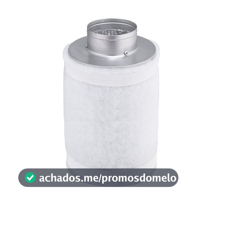 Filtro de Carvão Ativado para Exaustão de Cultivo Indoor, Ventilação Antiodor para Tenda Armário Barraca Grow