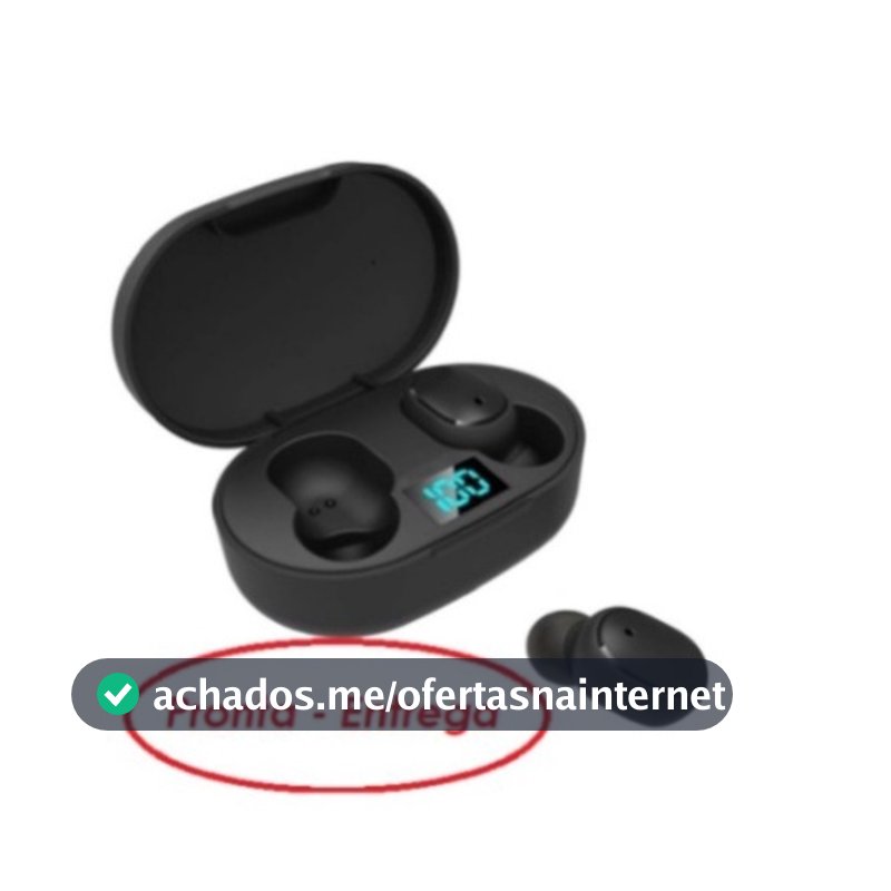 Fone De Ouvido Sem Fio E6s Bluetooth 5.0  Tws Preto