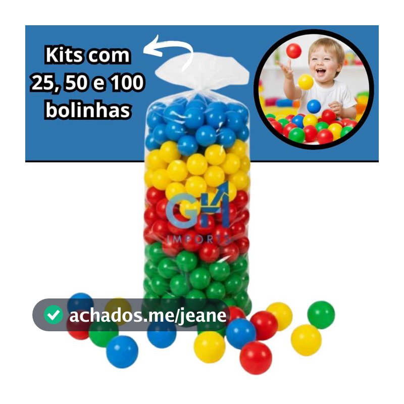 Bolinhas para Piscina Até 100 Unidades Coloridas 76mm Qualidade Premium Não Amassa A Pronta Entrega!